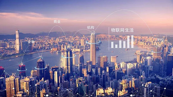 5G構(gòu)建數(shù)字信息經(jīng)濟(jì)打造智慧城市。效果圖