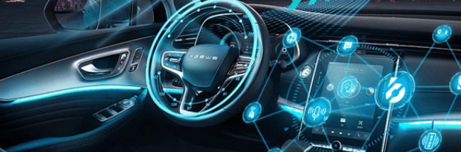 人與汽車智能交互完善無(wú)人駕駛。效果圖